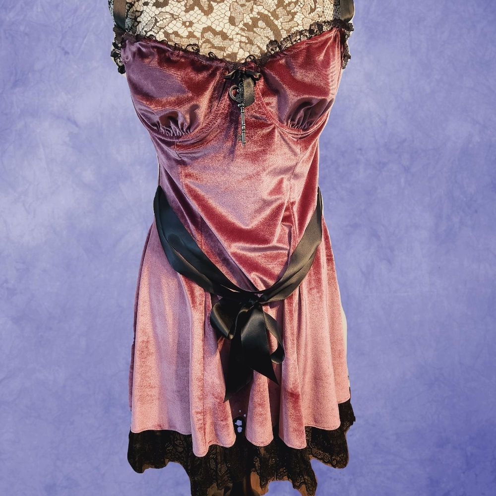 Widow Kiss Blind Faith Velvet Dress